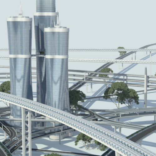 Multilevel transport roads